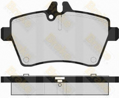 BRAKE ENGINEERING pa1674 -  Комплект тормозных колодок, дисковый тормоз